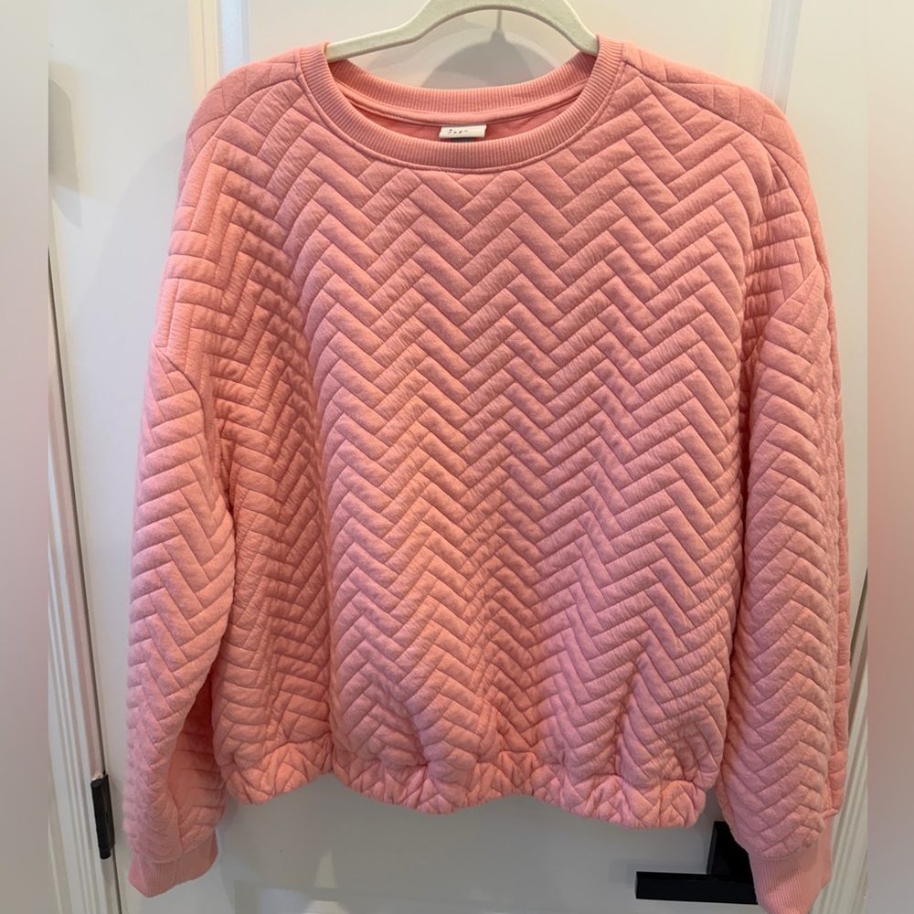 a new day Pink Quilted Women's Sweatshirt
